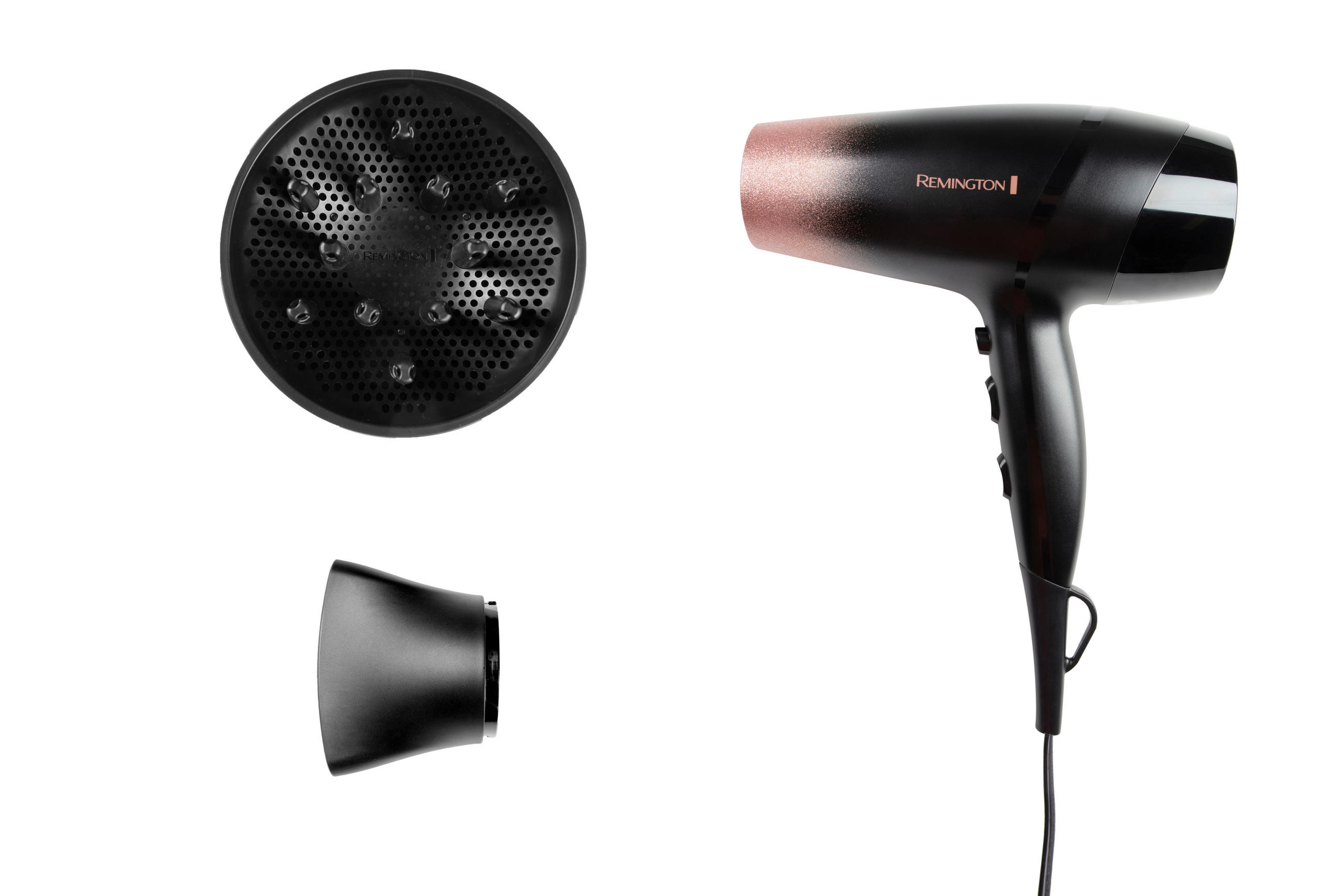 HAARTROCKNER Haartrockner  - Schwarz/Rosa, Basics, Kunststoff (8,5/28,5/20,5cm) - Russell Hobbs