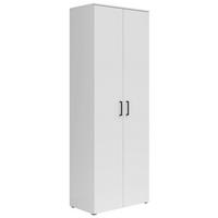 MEHRZWECKSCHRANK 70/195/40 cm,  in Weiß  - Anthrazit/Schwarz, MODERN, Holzwerkstoff/Kunststoff (70/195/40cm) - Milino