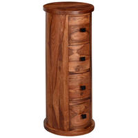 KOMMODE  in 35/85/35 cm  - Sheeshamfarben/Schwarz, KONVENTIONELL, Holz/Metall (35/85/35cm) - MID.YOU