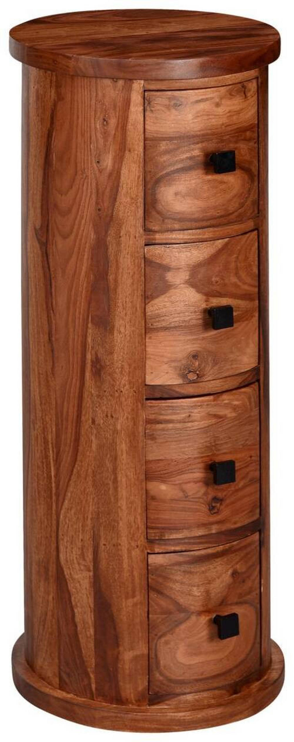 KOMMODE  in 35/85/35 cm  - Sheeshamfarben/Schwarz, KONVENTIONELL, Holz/Metall (35/85/35cm) - MID.YOU