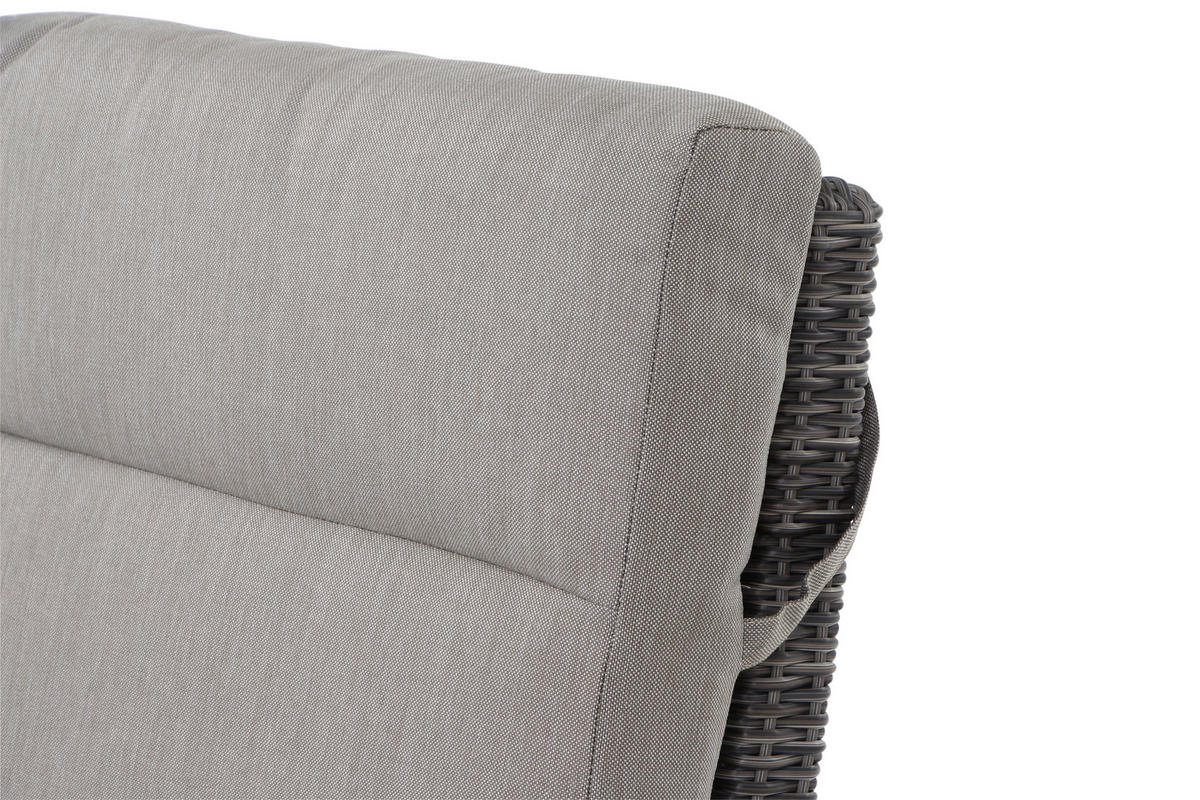 LOUNGEGARNITUR 4-teilig   72/206/103 cm Aluminium  - Grau, Basics, Keramik/Kunststoff (72/206/103cm) - Siena Garden