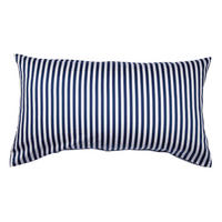 KISSENHÜLLE Giorgio 40/80 cm  - Weiß/Dunkelblau, KONVENTIONELL, Textil (40/80cm) - Janine