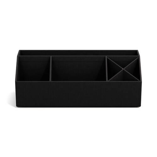 TISCHORGANIZER 12.5/33/12.5 cm  - Schwarz, Basics, Karton/Papier (12.5/33/12.5cm)