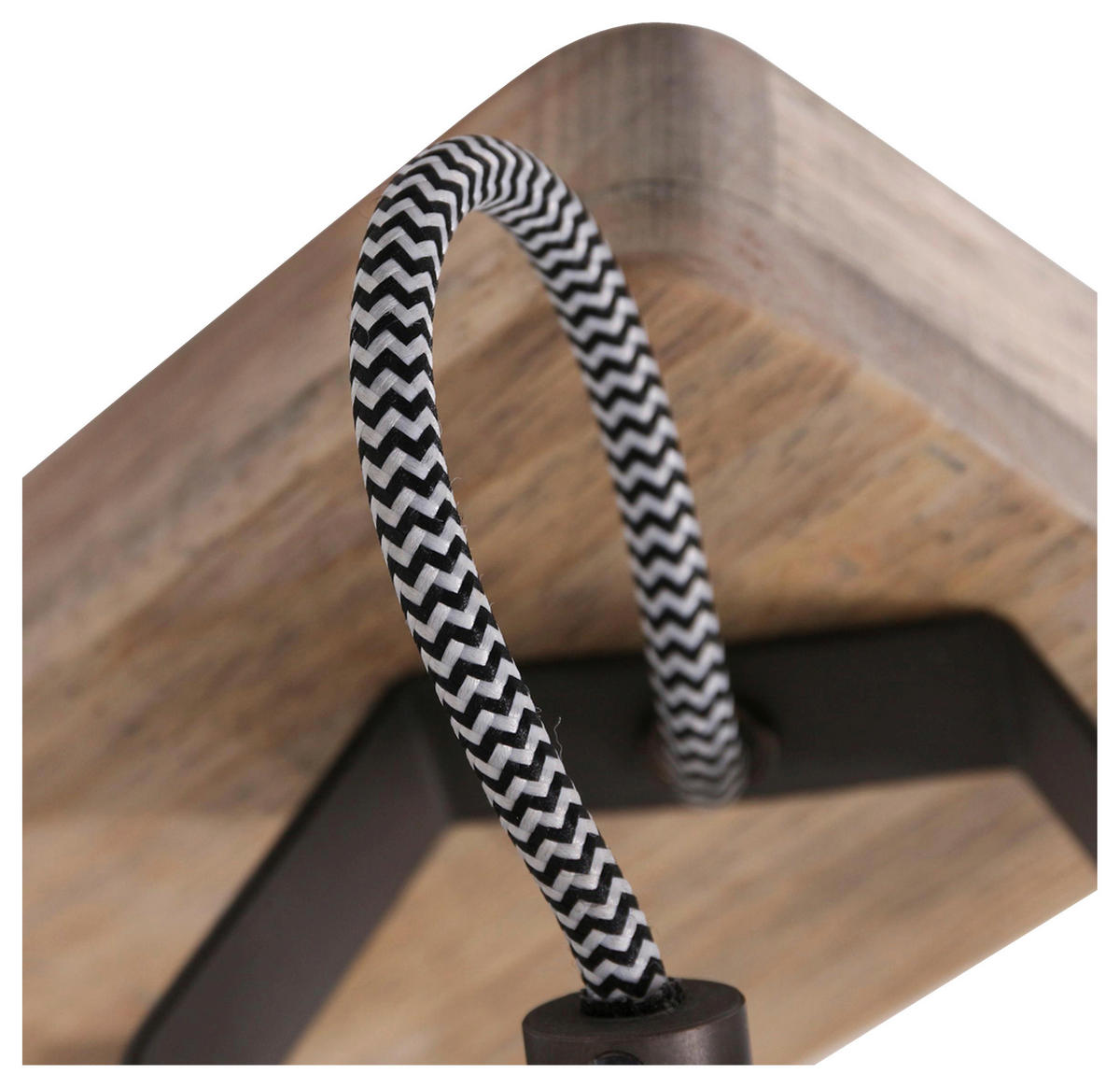DECKENSPOTS - Anthrazit, Trend, Holz/Metall (32/19/17cm)