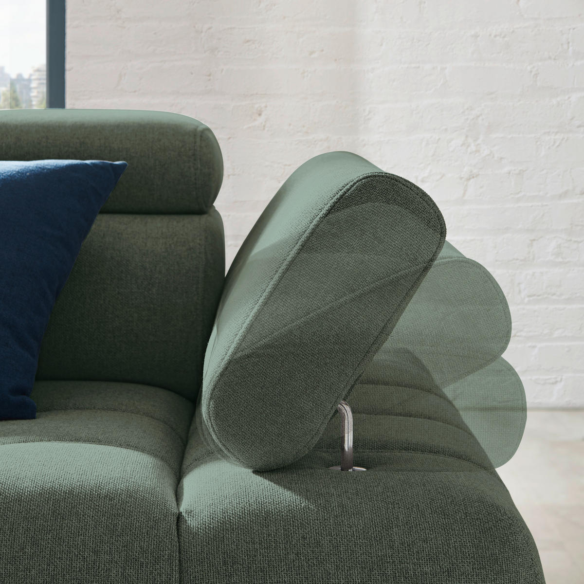 ECKSOFA in Webstoff Dunkelgrün  - Dunkelgrün/Schwarz, Design, Textil/Metall (223/263cm) - Welnova