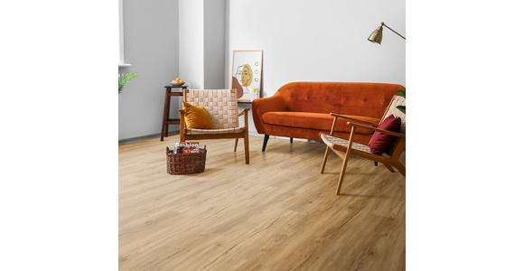 VINYLBODEN  per  m² - Eichefarben/Dunkelbraun, Design, Kunststoff (183/22,9/0,55cm) - Venda