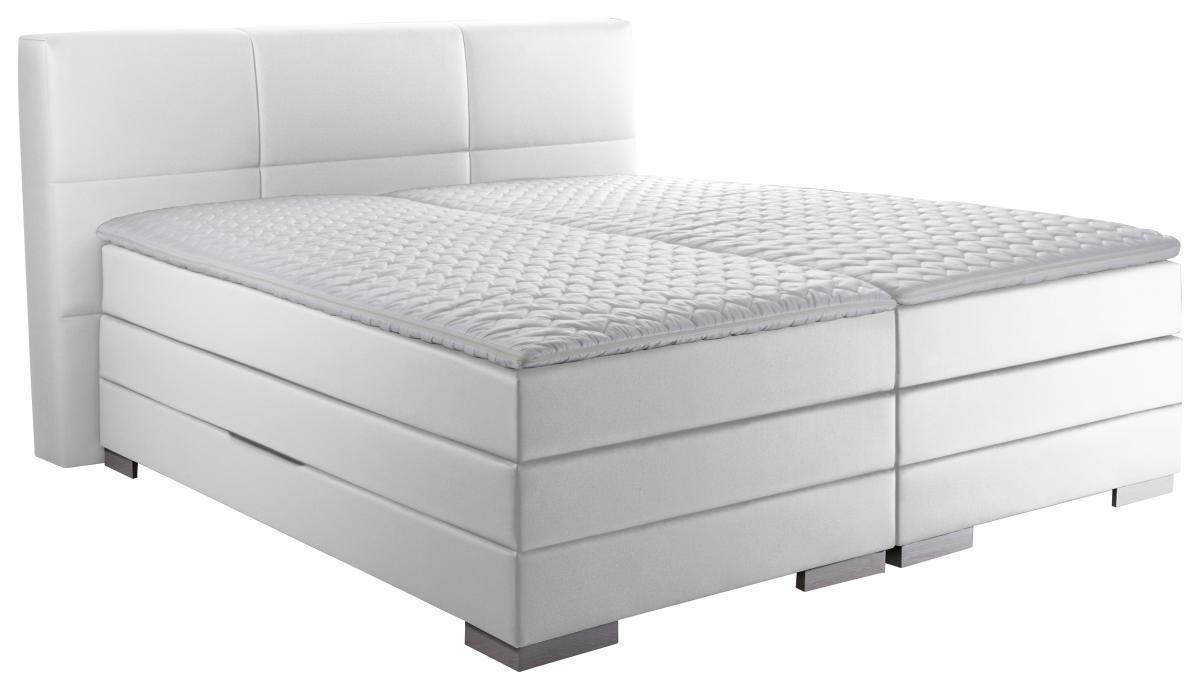 Boxspringbett 'prinz' H2 160/200 cm in Weiß