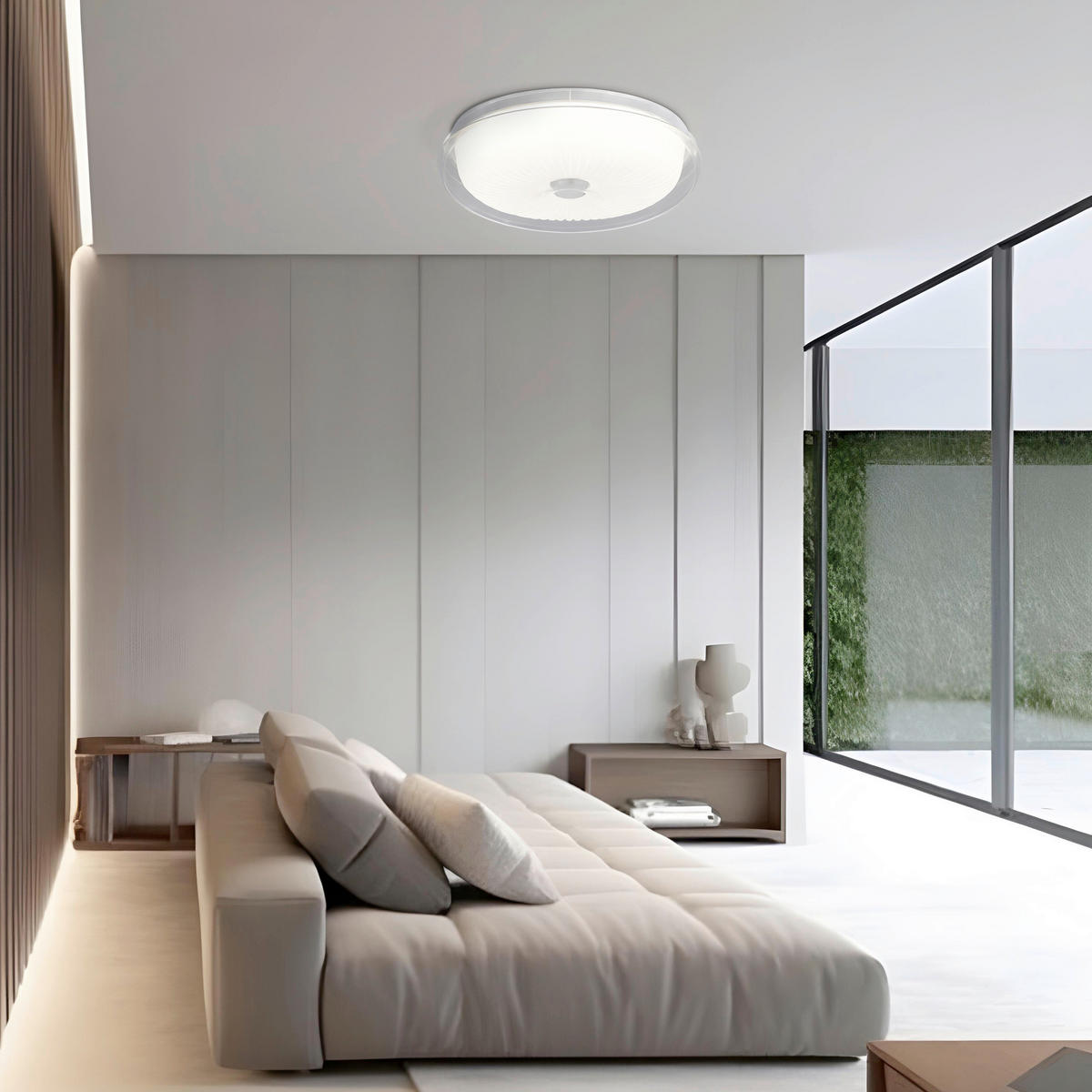 LED-DECKENLEUCHTE Luniq 9.5/38/38 cm  - Weiß, Design, Kunststoff (9.5/38/38cm)
