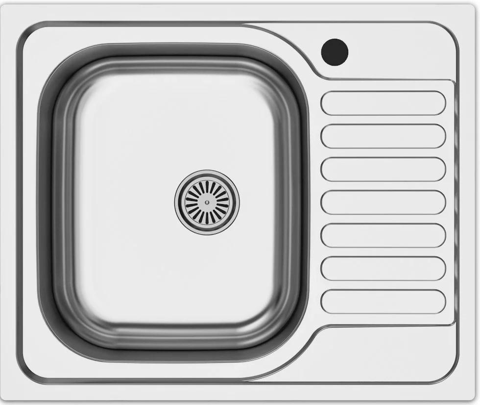 SPÜLE 103868  - Edelstahlfarben, Basics, Metall (58,7/50/48,2cm) - HKT