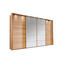 SCHWEBETÜRENSCHRANK in teilmassiv Eiche Eichefarben - Eichefarben, Natur, Glas/Holz (400/217/67cm) - Linea Natura SCHWEBETÜRENSCHRANK in teilmassiv Eiche Eichefarben - Eichefarben, Natur, Glas/Holz (400/217/67cm) - Linea Natura