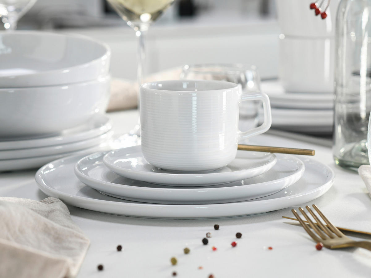 KOMBISERVICE Weiß Session White 30-teilig 6 Personen  - Weiß, Basics, Keramik - Creatable