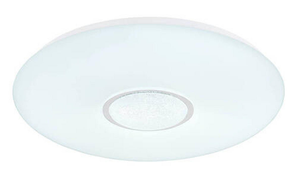 LED-DECKENLEUCHTE 40 W  48,5/7,2 cm    - Klar/Weiss, Design, Glas/Kunststoff (48,5/7,2cm) - Globo
