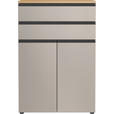 AKTENSCHRANK 80/120/40 cm  - Eichefarben/Grau, MODERN, Holzwerkstoff (80/120/40cm) - Novel