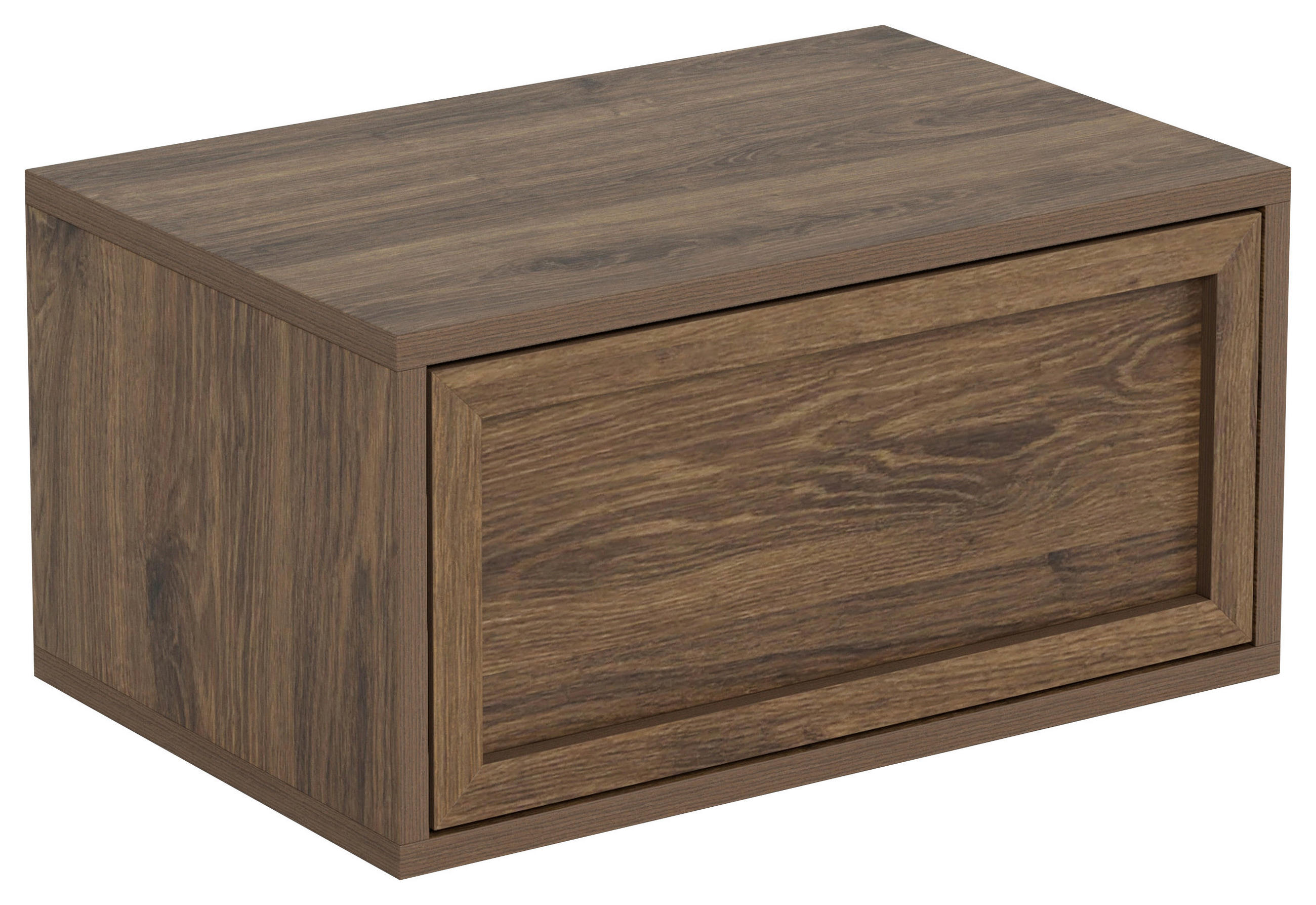NACHTSCHRANK 46/23/30 cm  - Eiche dunkel, MODERN, Holzwerkstoff (46/23/30cm) - VanDerken