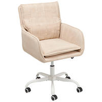 DREHSTUHL Mikrofaser Beige  - Beige, Lifestyle, Holz/Kunststoff (56/89-97/69cm) - MID.YOU
