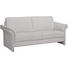 SITZGARNITUR Mikrofaser Silberfarben - Silberfarben/Schwarz, KONVENTIONELL, Kunststoff/Textil (172/85/89cm) - Pure Home Comfort