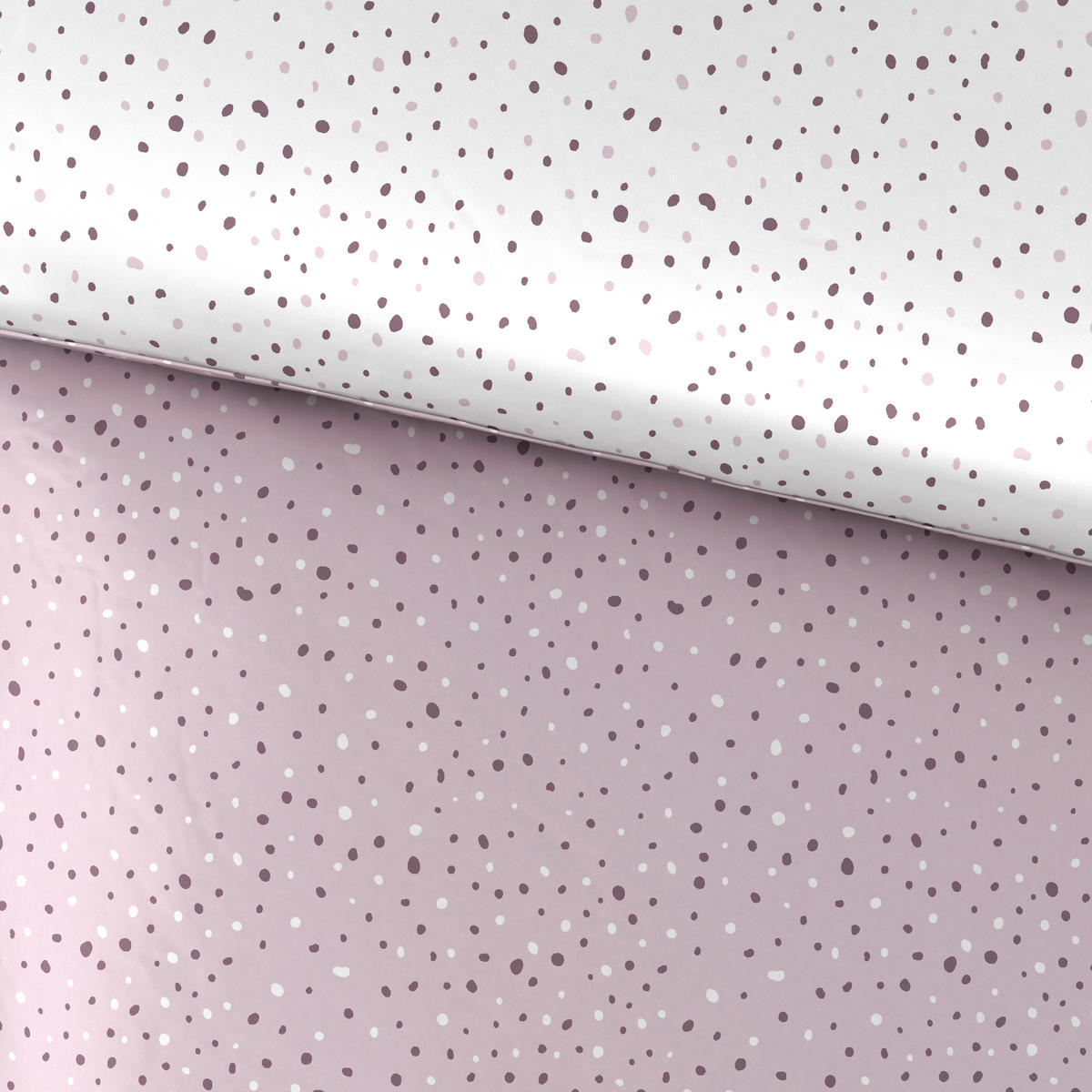 OBOJESTRANSKA POSTELJNINA HAVA 140/200 cm saten roza  - roza, Konvencionalno, tekstil (140/200cm) - Esposa