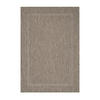 TEPPICH Outdoor Flachgewebe Uni-Design Polypropylen Balkon Braun Rechteckig 140x200 - Braun, Textil (140/200cm) - KADIMA DESIGN
