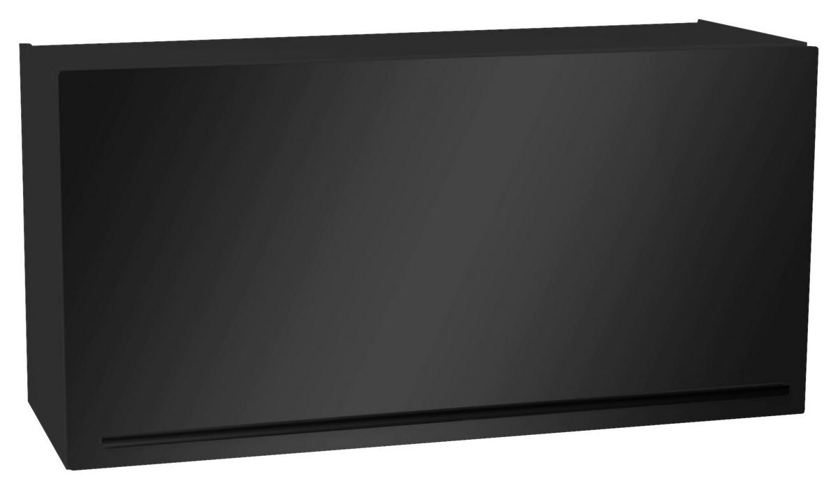 KÜCHENOBERSCHRANK 100/50/34,6 cm  in Schwarz  - Silberfarben/Schwarz, Basics, Holzwerkstoff/Kunststoff (100/50/34,6cm) - MID.YOU