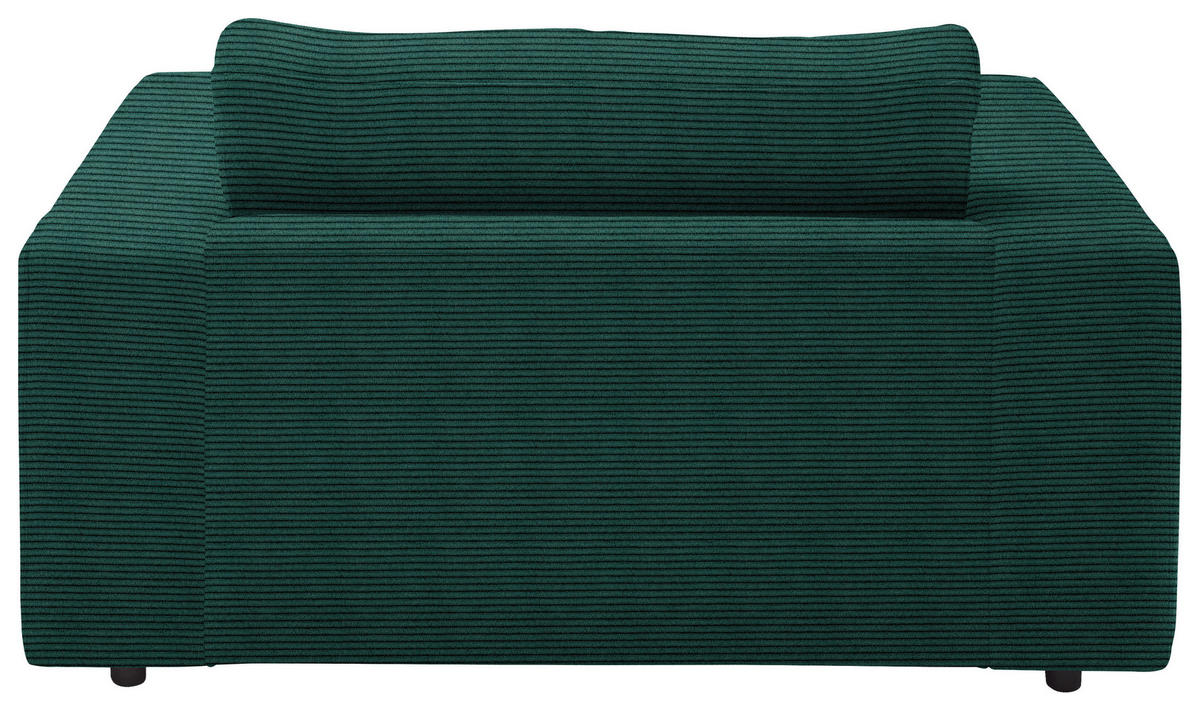 XXL-SESSEL in Feincord Grün  - Schwarz/Grün, Design, Kunststoff/Textil (150/86/170cm) - Lomoco