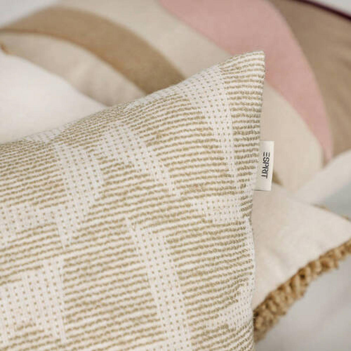 KISSENHÜLLE E-Cosmo 45/45 cm  - Beige/Naturfarben, Basics, Textil (45/45cm) - Esprit