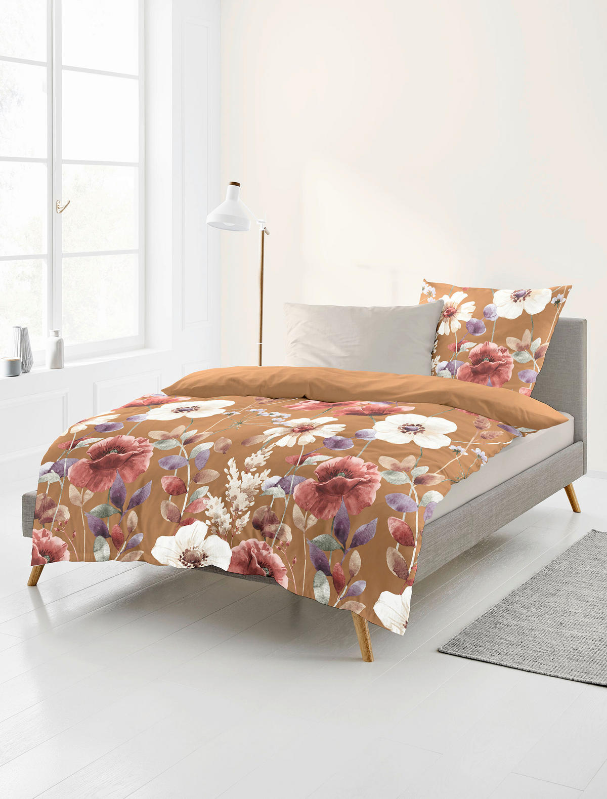 BETTWÄSCHE Biber 155/220 cm  - Terracotta, Design, Textil (155/220cm) - Bierbaum