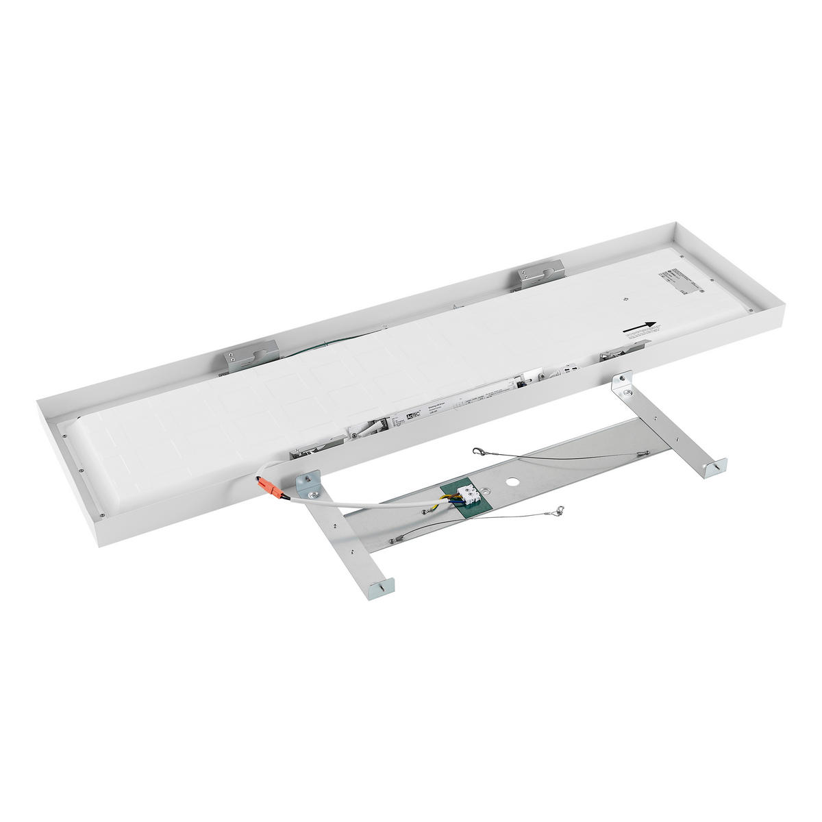 LED-PANEEL 122,5/32,5/4,8 cm  - Weiß, Basics, Metall (122,5/32,5/4,8cm)