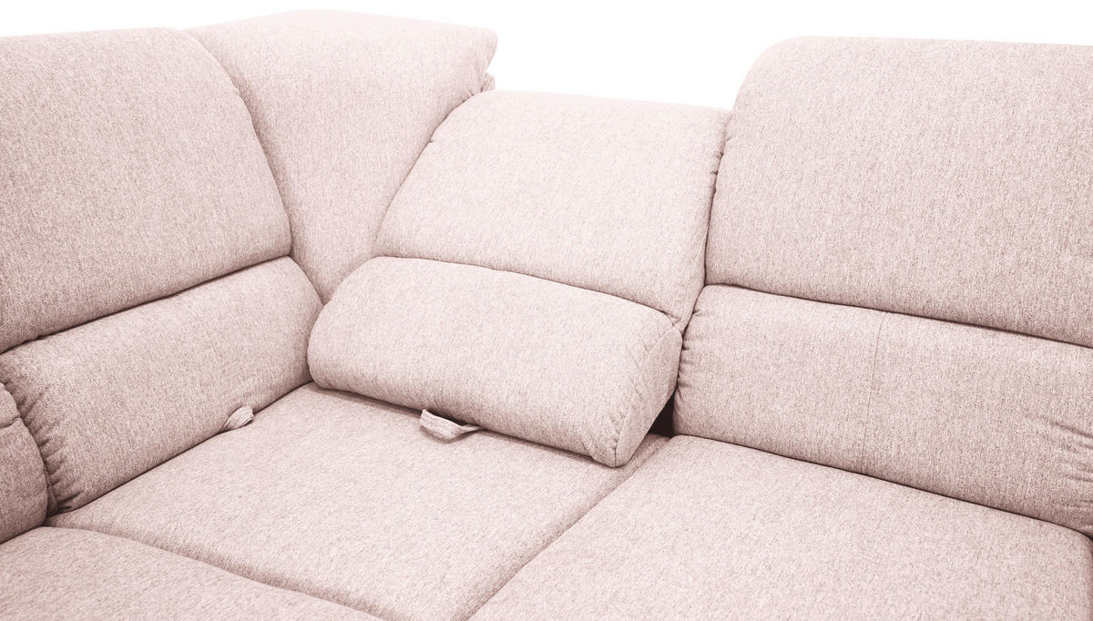 ECKSOFA in Rosa  - Rosa, Design (219/270cm) - Livetastic