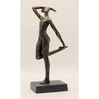 FIGÚRKA – ŽENA - čierny chróm, Basics, plast (13.7/8.6/35.8cm)