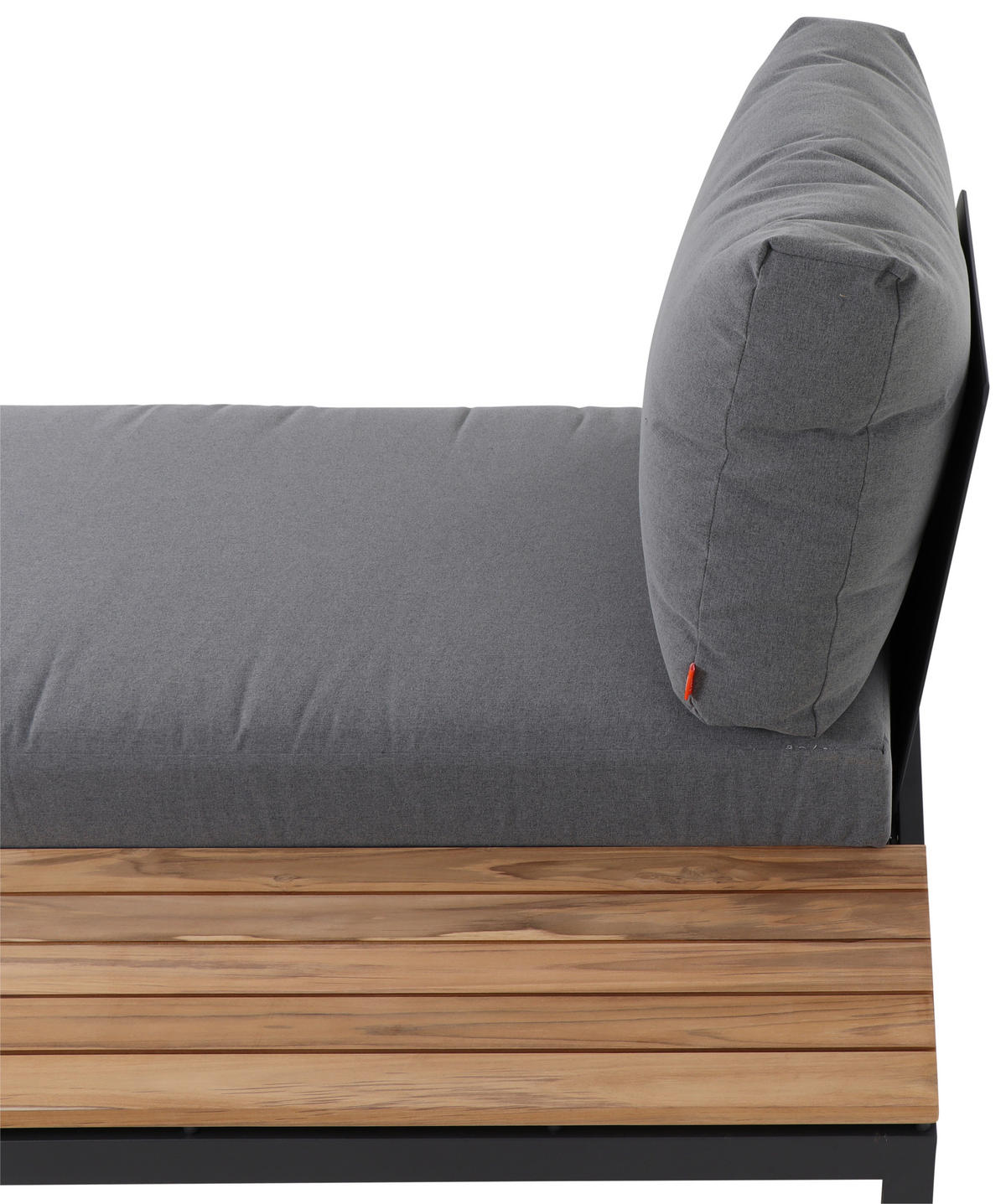 LOUNGEGARNITUR Teakholz massiv Aluminium, Edelstahl  - Anthrazit/Grau, KONVENTIONELL, Holz/Textil - Siena Garden