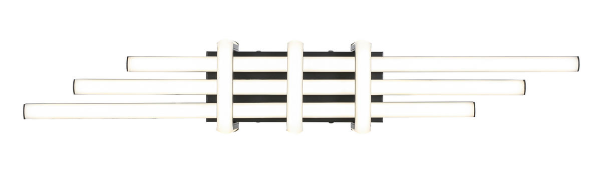 DECKENLEUCHTE    62/10,5/8 cm  - Schwarz, Trend, Kunststoff/Metall (62/10,5/8cm) - Collett's Monde