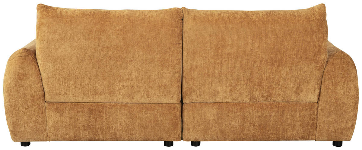 2-SITZER-SOFA Chenille Goldfarben  - Goldfarben/Schwarz, MODERN, Kunststoff/Textil (216/89/92cm) - MID.YOU