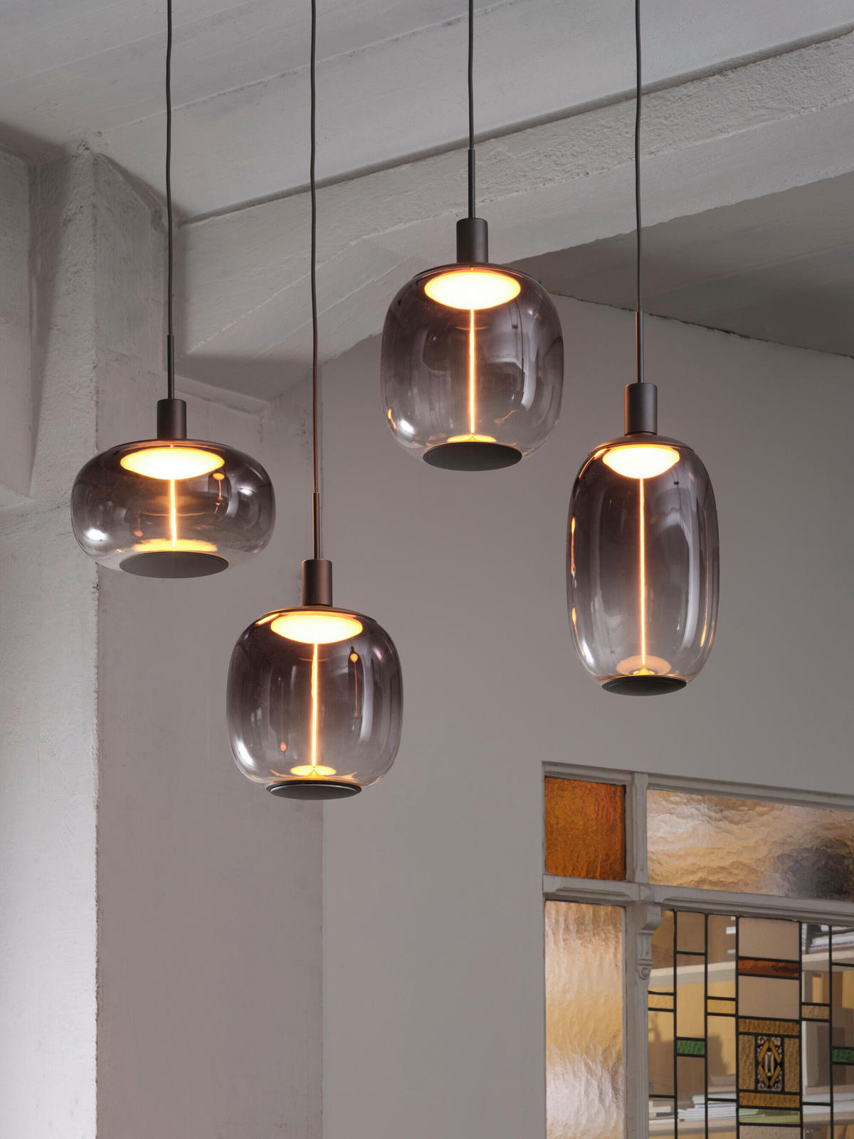 ohne Gläser 95/4,2/200 cm  - Dunkelgrau, Basics, Metall (95/4,2/200cm) - Osram