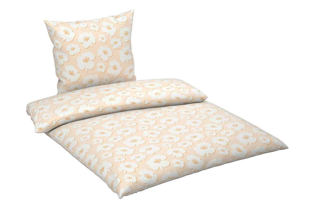 BETTWÄSCHE Satin 135/200 cm  - Orange, Textil (135/200cm) - Esposa