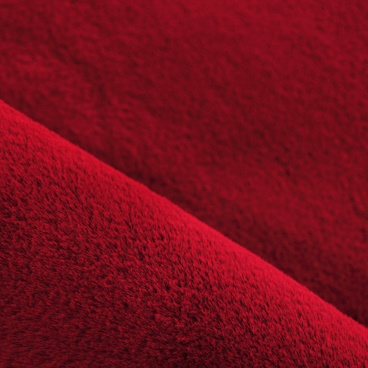 HOCHFLORTEPPICH 140/200 cm Pouffy Rot  - Rot, Basics, Textil (140/200cm)