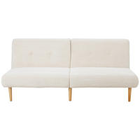 SCHLAFSOFA in Cord Beige  - Beige/Naturfarben, Design, Holz/Textil (184/80/87cm) - Carryhome