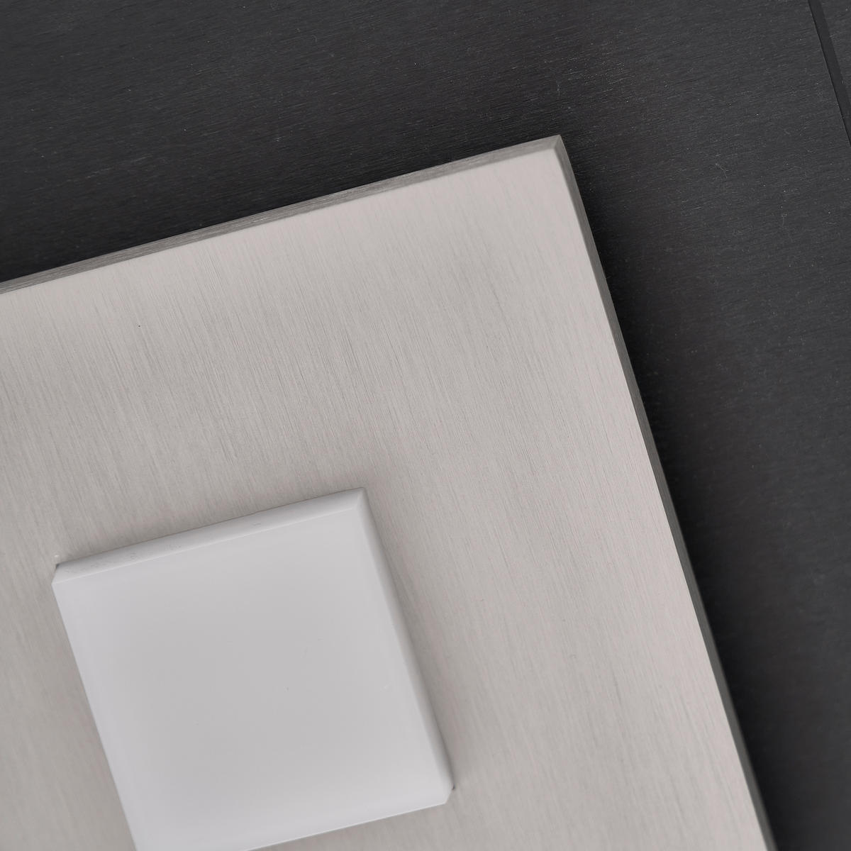 LED-DECKENLEUCHTE Plano 72/7/24 cm  - Schwarz/Alufarben, Design, Kunststoff/Metall (72/7/24cm) - Grossmann