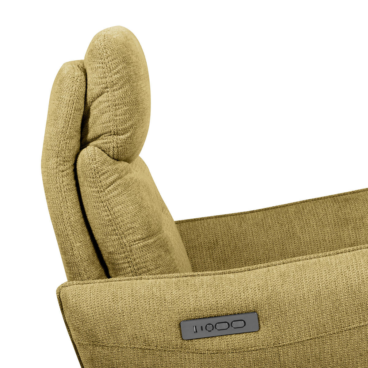 RELAXSESSEL in Textil Hellgrün  - Schwarz/Hellgrün, Design, Textil/Metall (77/107/88cm) - Livetastic