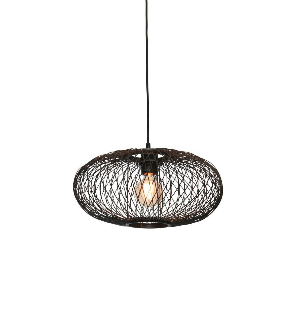 HÄNGELEUCHTE GOOD&MOJO  40/20 cm   - Schwarz, Trend (40/20cm) - Good & Mojo