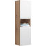 HOCHSCHRANK 40/147/34 cm - Eichefarben/Weiß, Design, Glas/Holz (40/147/34cm) HOCHSCHRANK 40/147/34 cm - Eichefarben/Weiß, Design, Glas/Holz (40/147/34cm)