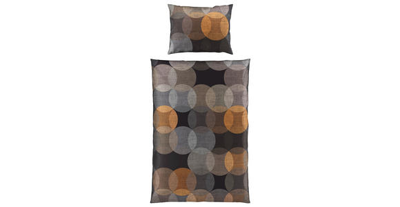 WENDEBETTWÄSCHE NEUVAC Satin 140/200 cm - Anthrazit, Basics, Textil (140/200cm) - Novel