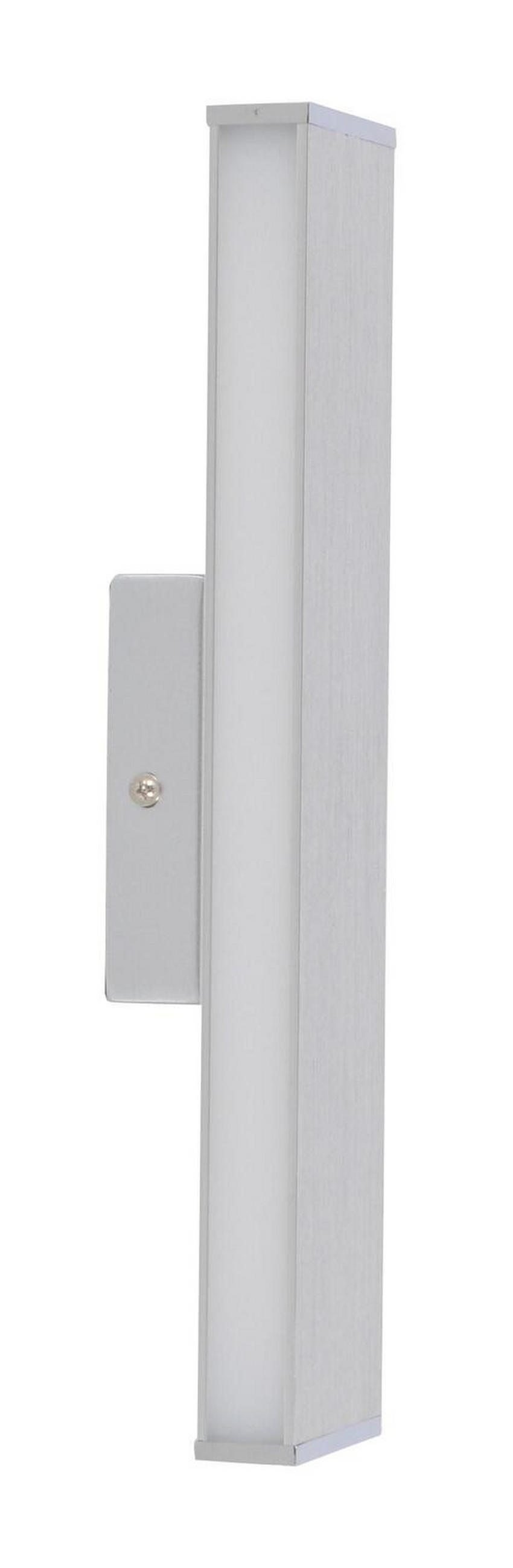 LED-WANDLEUCHTE 31,6/7/5 cm   - Chromfarben/Alufarben, Design, Kunststoff/Metall (31,6/7/5cm) - Näve