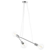 PENDELLEUCHTE 65/10/75 cm   - Silberfarben, Design, Metall (65/10/75cm)