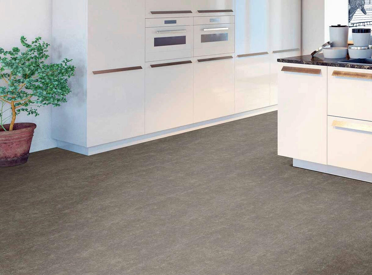 DESIGNBODEN Large  per  m² - Grau, Basics, Kunststoff (81.28/40.64/0.75cm)