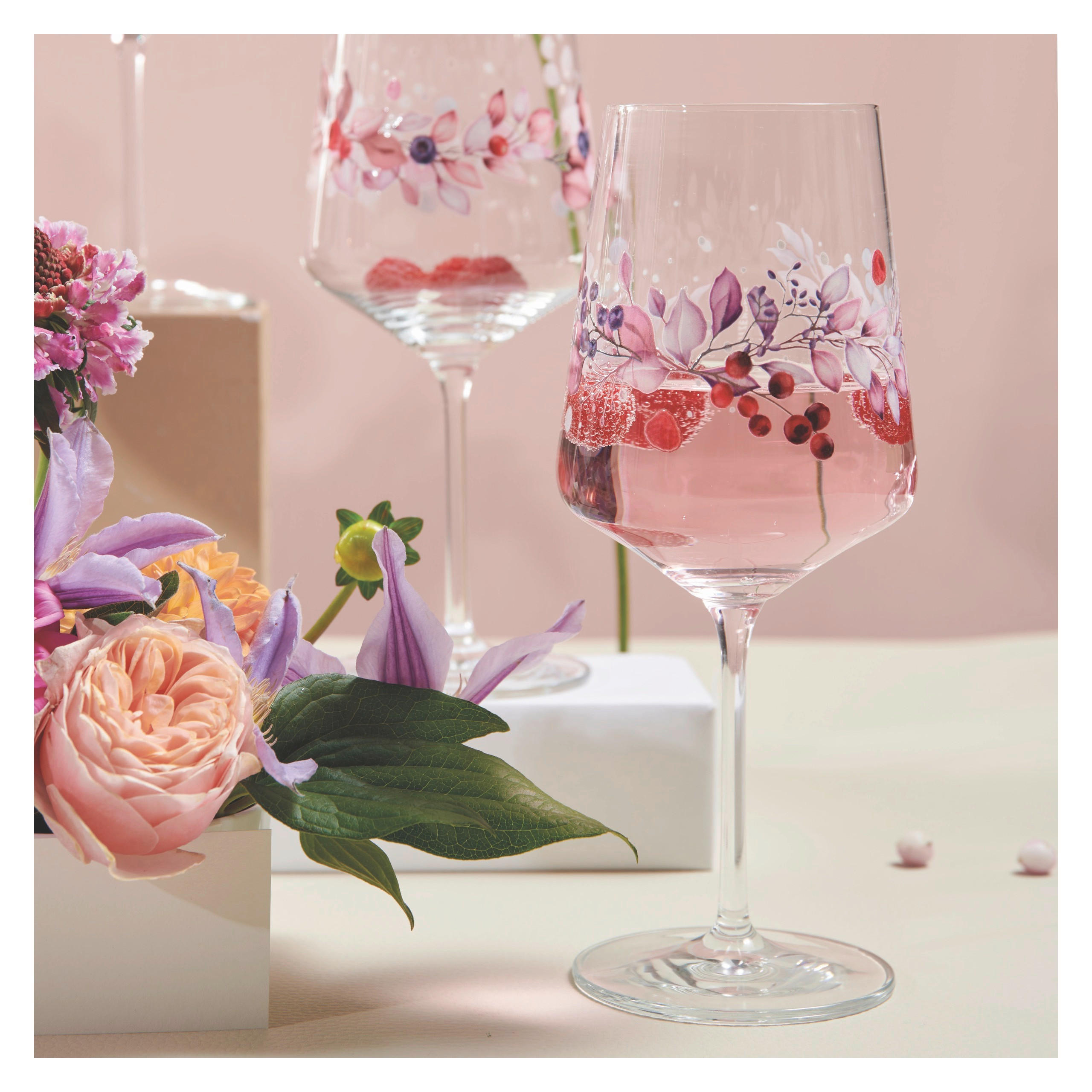SPRITZERGLAS Sommersonett 544 ml 2-teilig  - Pink/Lila, LIFESTYLE, Glas (544ml) - Ritzenhoff