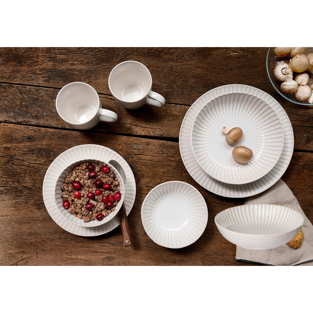 Thumbnail - Ritzenhoff Breker Tafelservice Milla, Creme, Keramik, 8-teilig, 19x28x28 cm, Essen & Trinken, Geschirr, Geschirr-Sets, T...