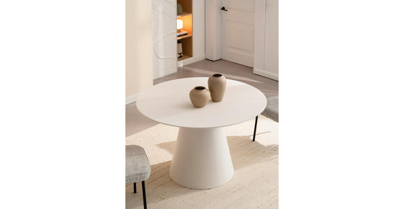 ESSTISCH 120/120/75 cm Nachbildung  Holzwerkstoff rund Beige  - Beige, Design, Holzwerkstoff (120/120/75cm) - Xora
