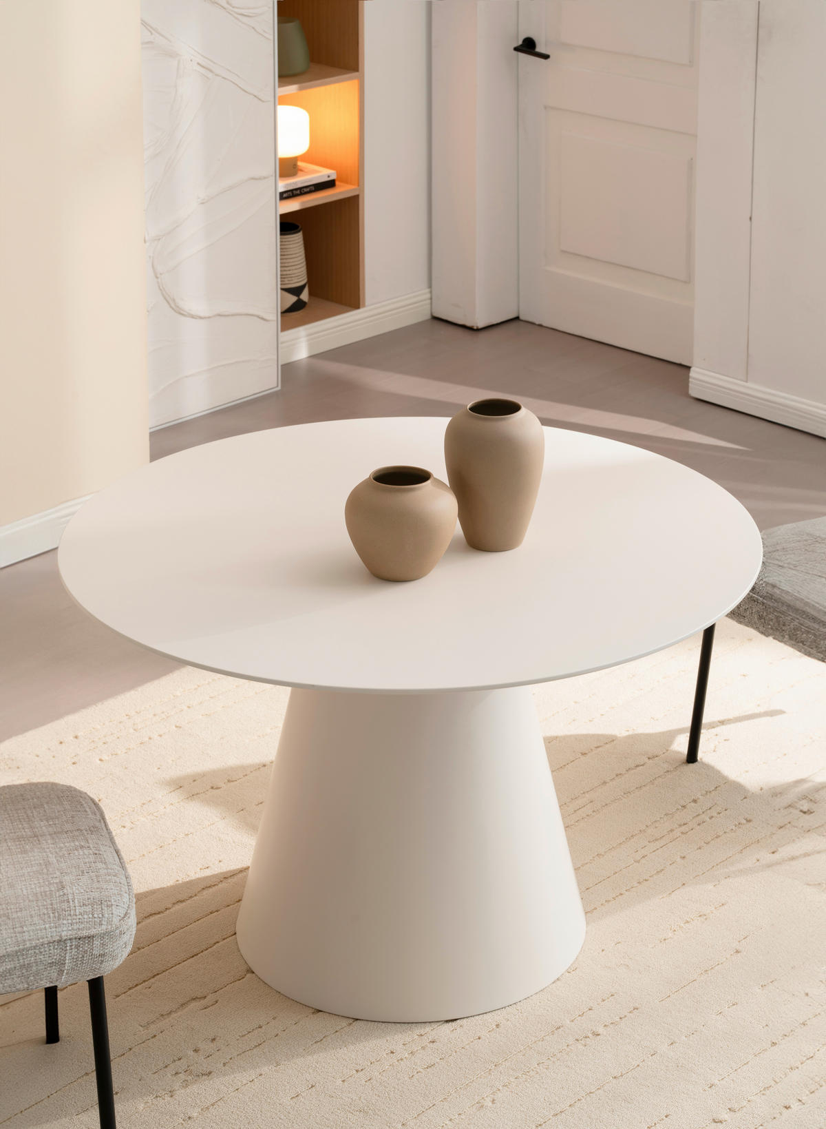 ESSTISCH in Holzwerkstoff 120/120/75 cm  - Beige, Design, Holzwerkstoff (120/120/75cm) - Xora