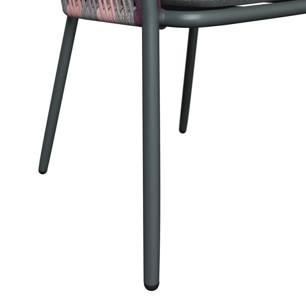 STAPELSESSEL in Metall, Textil Lila, Dunkelgrau  - Dunkelgrau/Lila, Design, Textil/Metall (58,5/79,5/61,5cm) - Amatio