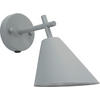 VÄGGLAMPA FÖR UTOMHUS - grå, Basics, metall (33/18/23,5cm)
